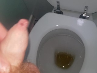 Pissing all over my toilet with reckless abandon!!!